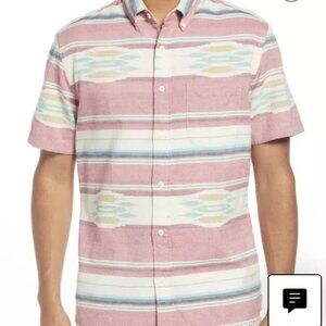 Flahertys SS Coast Shirt RSK-RED Summer Ikat